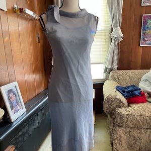 Vintage 90s 2 pc Long Mesh Dress